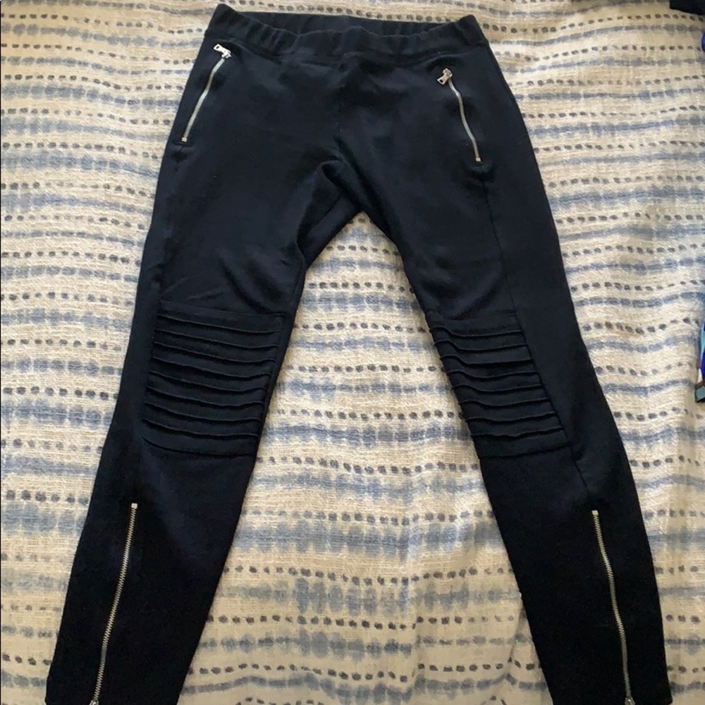 Moto black leggings